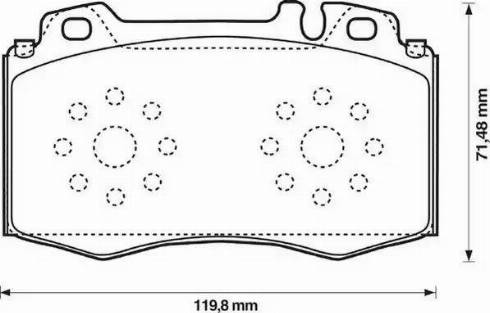 Jurid 573092J-AS - Kit pastiglie freno, Freno a disco autozon.pro