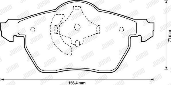 Jurid 573052J - Kit pastiglie freno, Freno a disco autozon.pro