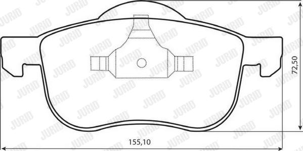 Jurid 573003JC - Kit pastiglie freno, Freno a disco autozon.pro