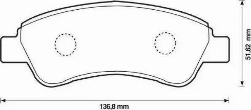 Jurid 573030J-AS - Kit pastiglie freno, Freno a disco autozon.pro