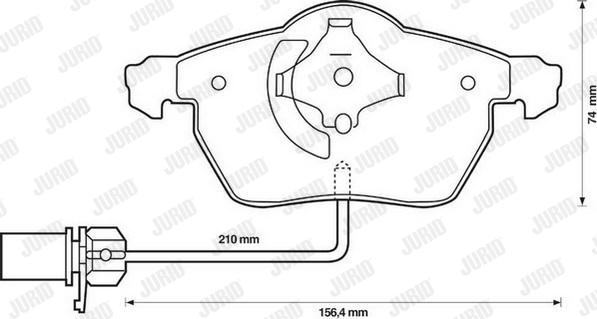 Jurid 573037JC - Kit pastiglie freno, Freno a disco autozon.pro