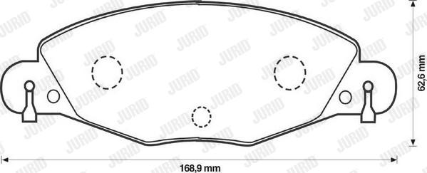 Jurid 573029J - Kit pastiglie freno, Freno a disco autozon.pro