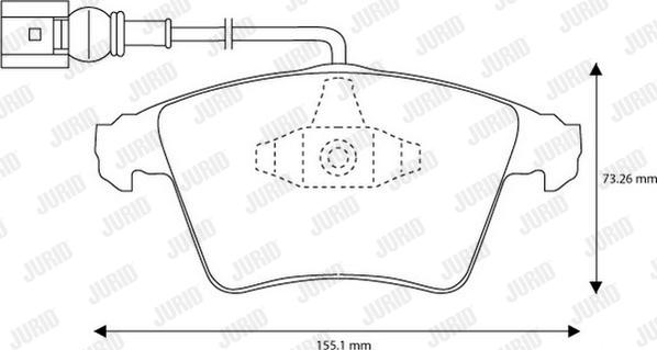 Jurid 573159J - Kit pastiglie freno, Freno a disco autozon.pro