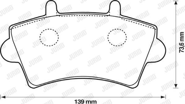 Jurid 573107J - Kit pastiglie freno, Freno a disco autozon.pro