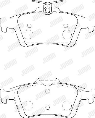 Jurid 573186D - Kit pastiglie freno, Freno a disco autozon.pro