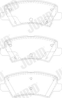 Jurid 573811J - Kit pastiglie freno, Freno a disco autozon.pro