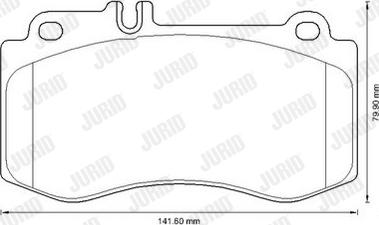 Jurid 573344J - Kit pastiglie freno, Freno a disco autozon.pro