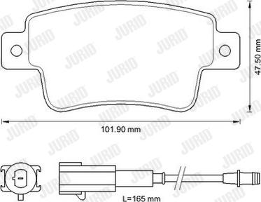 Jurid 573345J - Kit pastiglie freno, Freno a disco autozon.pro