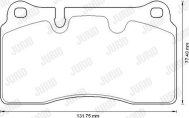 Jurid 573296J - Kit pastiglie freno, Freno a disco autozon.pro