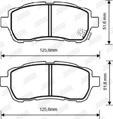 Jurid 573249D - Kit pastiglie freno, Freno a disco autozon.pro