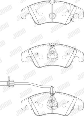 Jurid 573247JC - Kit pastiglie freno, Freno a disco autozon.pro