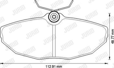 Jurid 573256J - Kit pastiglie freno, Freno a disco autozon.pro