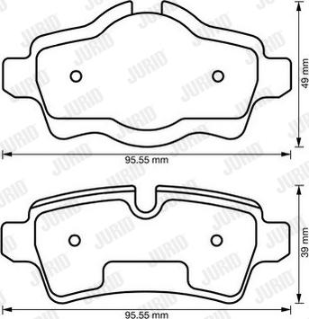 Jurid 573200JC - Kit pastiglie freno, Freno a disco autozon.pro