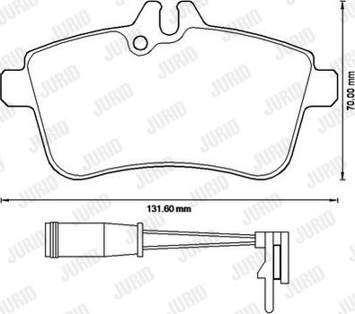 Jurid 573230JC - Kit pastiglie freno, Freno a disco autozon.pro