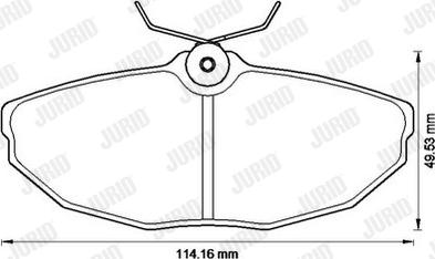 Jurid 573237JC - Kit pastiglie freno, Freno a disco autozon.pro