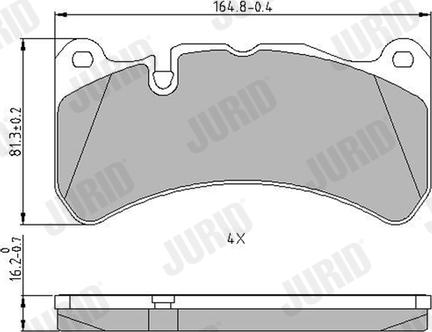 Jurid 573799J - Kit pastiglie freno, Freno a disco autozon.pro