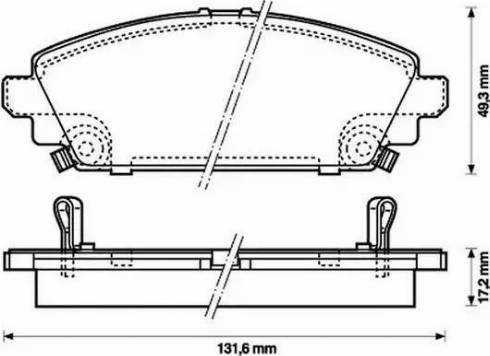 Jurid 572464J-AS - Kit pastiglie freno, Freno a disco autozon.pro