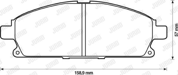 Jurid 572466J - Kit pastiglie freno, Freno a disco autozon.pro