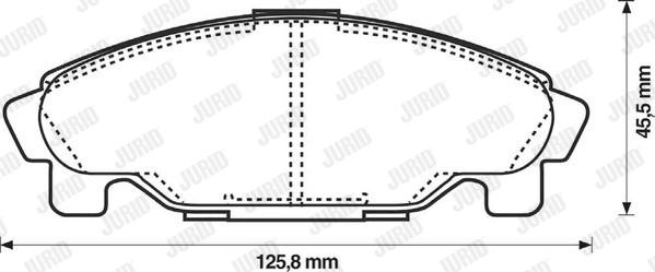 Jurid 572409J - Kit pastiglie freno, Freno a disco autozon.pro