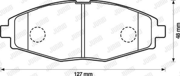 Jurid 572402J - Kit pastiglie freno, Freno a disco autozon.pro