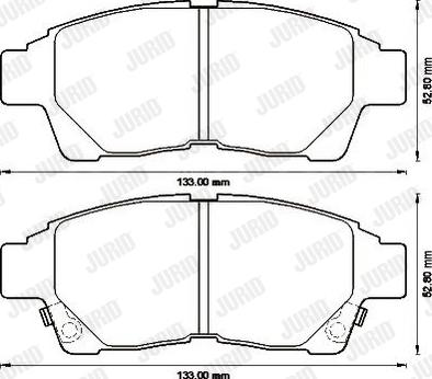 Jurid 572543J - Kit pastiglie freno, Freno a disco autozon.pro