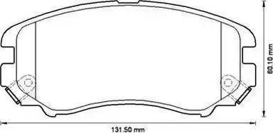 Sangsin Brake SP1202 - Kit pastiglie freno, Freno a disco autozon.pro