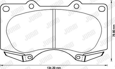 Jurid 572515J - Kit pastiglie freno, Freno a disco autozon.pro