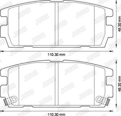 Jurid 572581J - Kit pastiglie freno, Freno a disco autozon.pro