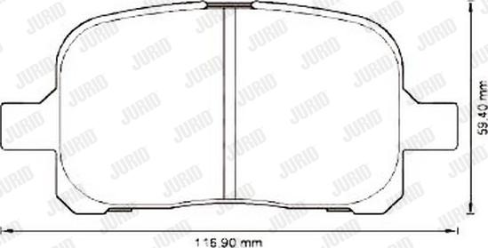 Jurid 572538J - Kit pastiglie freno, Freno a disco autozon.pro