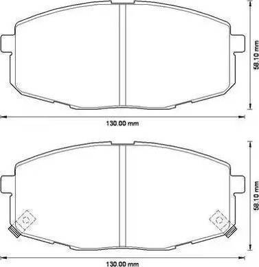 Sangsin Brake SP1162 - Kit pastiglie freno, Freno a disco autozon.pro