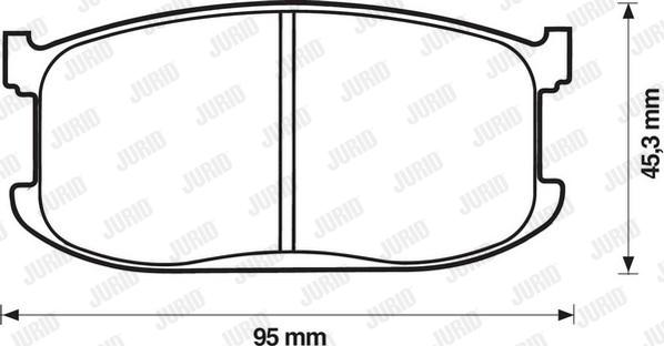 Jurid 572149J - Kit pastiglie freno, Freno a disco autozon.pro