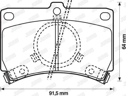 Jurid 572144J - Kit pastiglie freno, Freno a disco autozon.pro