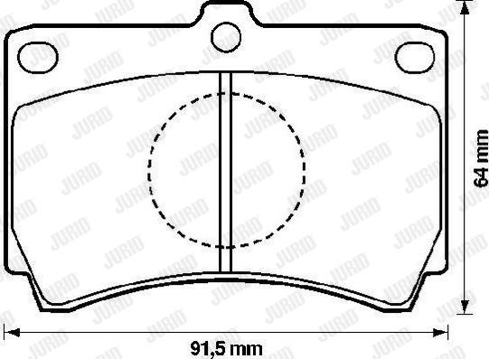 Jurid 572143J - Kit pastiglie freno, Freno a disco autozon.pro