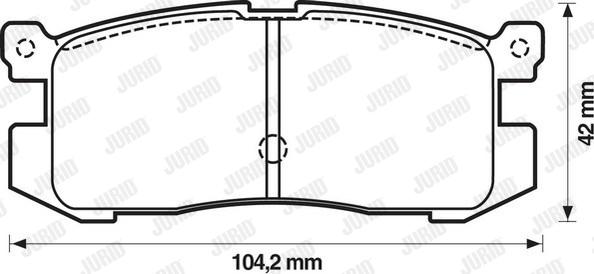 Jurid 572169J - Kit pastiglie freno, Freno a disco autozon.pro