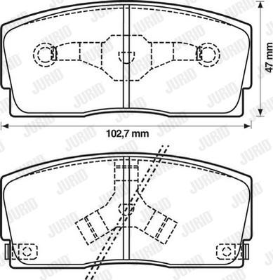 Jurid 572164J - Kit pastiglie freno, Freno a disco autozon.pro