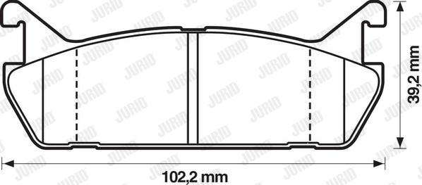 Jurid 572163J - Kit pastiglie freno, Freno a disco autozon.pro