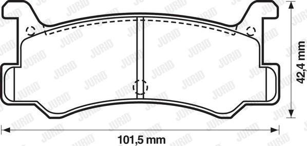 Jurid 572162J - Kit pastiglie freno, Freno a disco autozon.pro