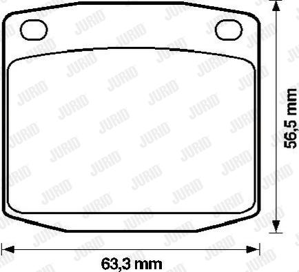 Jurid 572107J - Kit pastiglie freno, Freno a disco autozon.pro