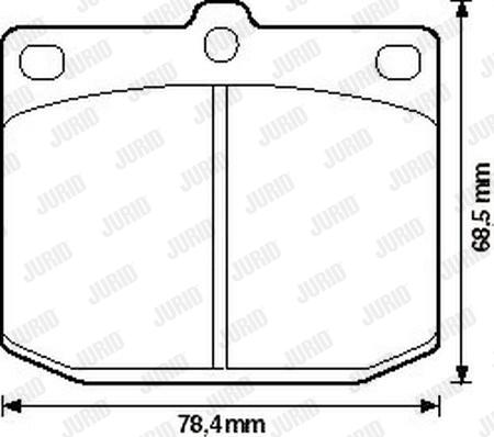 Jurid 572115J - Kit pastiglie freno, Freno a disco autozon.pro