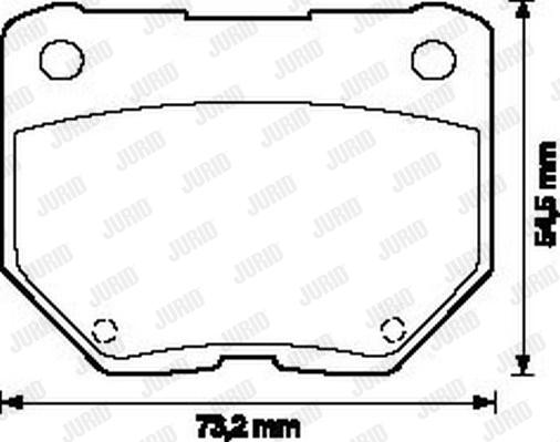 Jurid 572110J - Kit pastiglie freno, Freno a disco autozon.pro