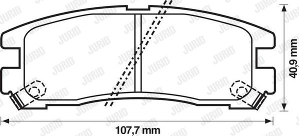 Jurid 572186J - Kit pastiglie freno, Freno a disco autozon.pro