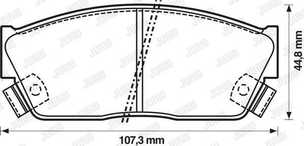 Jurid 572181J - Kit pastiglie freno, Freno a disco autozon.pro