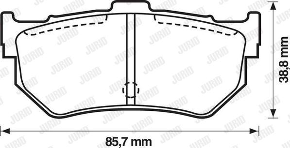 Jurid 572133J - Kit pastiglie freno, Freno a disco autozon.pro