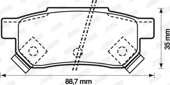 Jurid 572137J - Kit pastiglie freno, Freno a disco autozon.pro