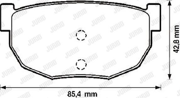 Jurid 572129J - Kit pastiglie freno, Freno a disco autozon.pro