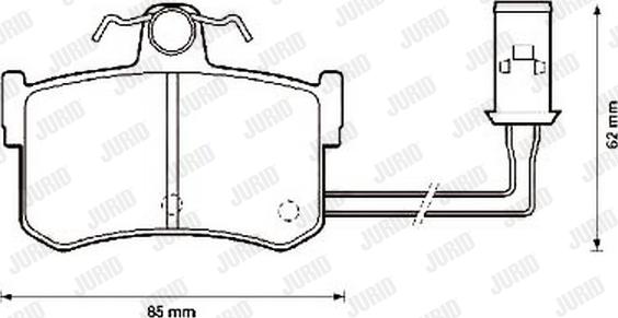 Jurid 572124J - Kit pastiglie freno, Freno a disco autozon.pro