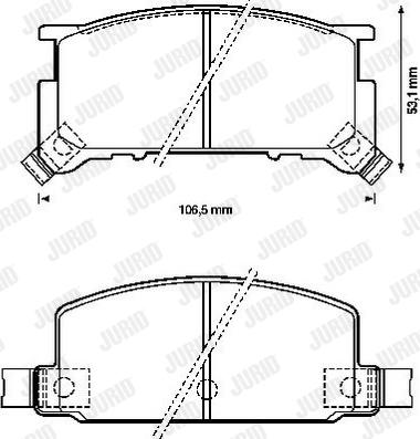 Jurid 572172J - Kit pastiglie freno, Freno a disco autozon.pro