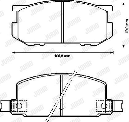 Jurid 572177J - Kit pastiglie freno, Freno a disco autozon.pro