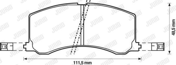 Jurid 572399J - Kit pastiglie freno, Freno a disco autozon.pro