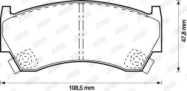 Jurid 572396J - Kit pastiglie freno, Freno a disco autozon.pro